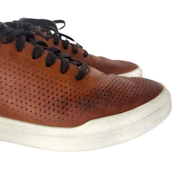 Cole Haan Grand Pro Rally Laser Cut Leather Tan Brown Sneakers Size 10.5 C31218 main image 8